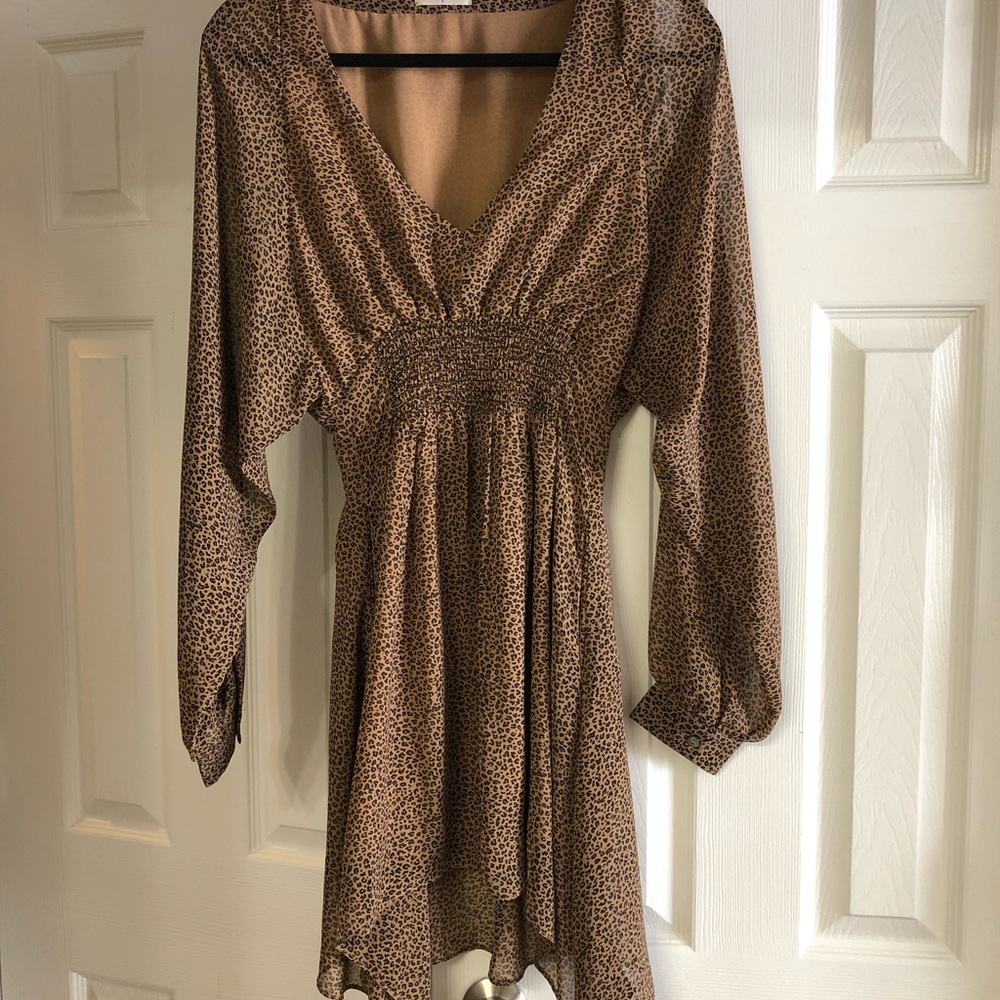 Vestique cheetah print dress size small